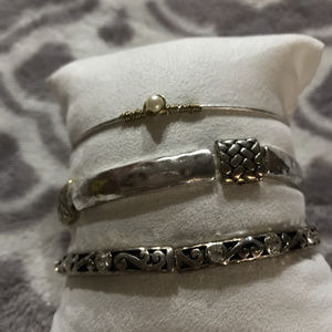 Silver bracelets
